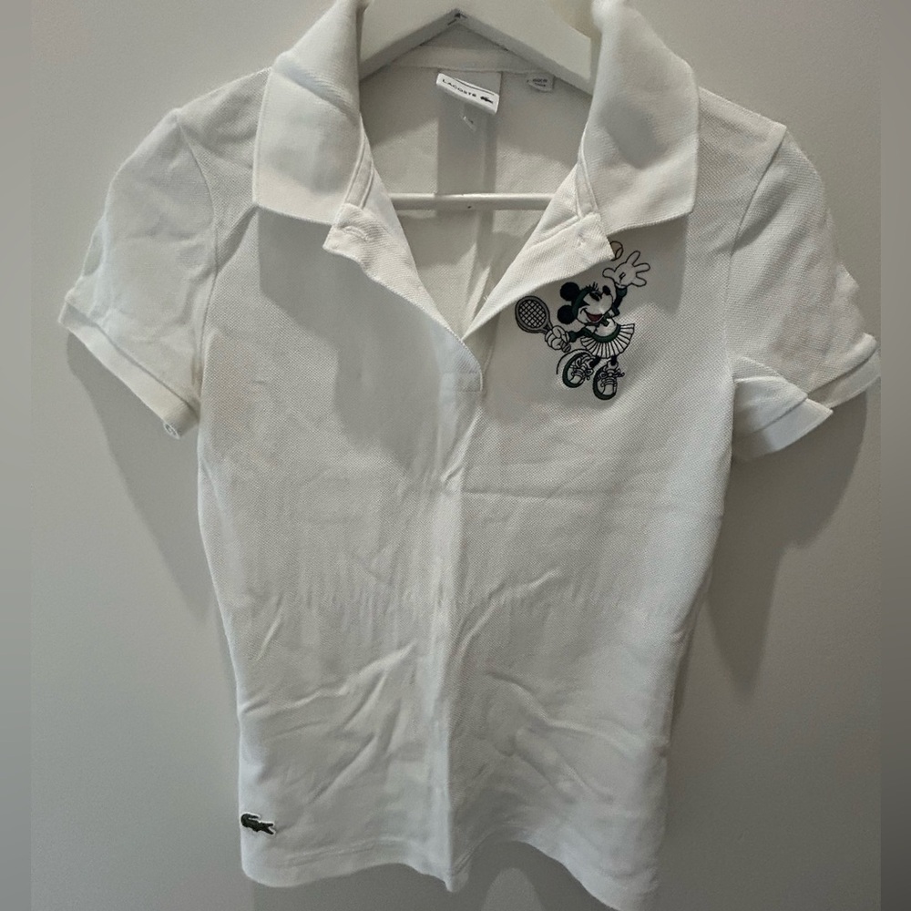 White lacoste polo women’s small 36